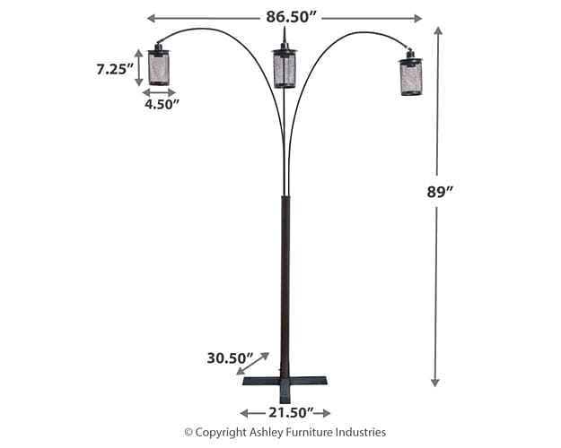 Ashley Express - Maovesa Metal Arc Lamp (1/CN)