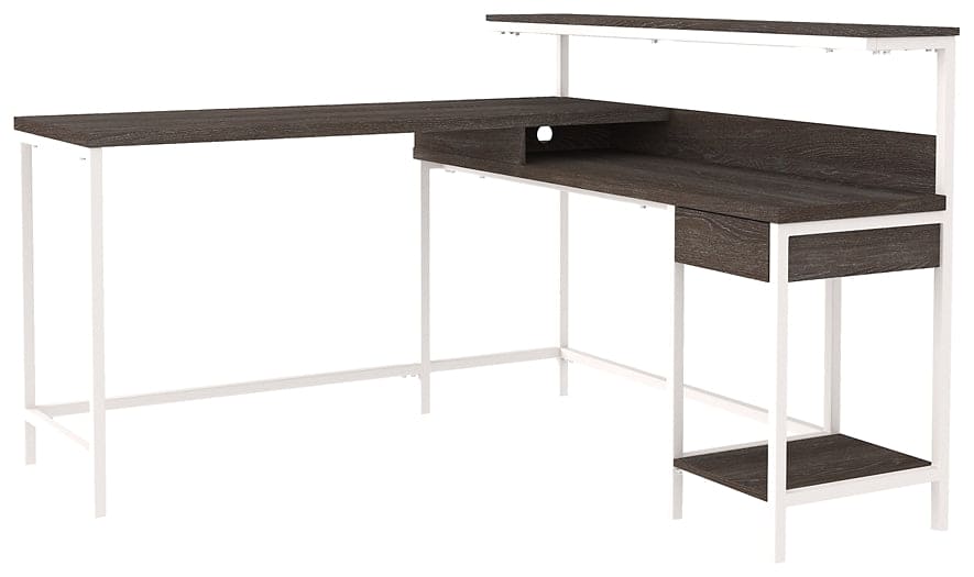 Ashley Express - Dorrinson L-Desk with Storage