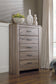 Zelen Full Panel Headboard with Mirrored Dresser, Chest and 2 Nightstands