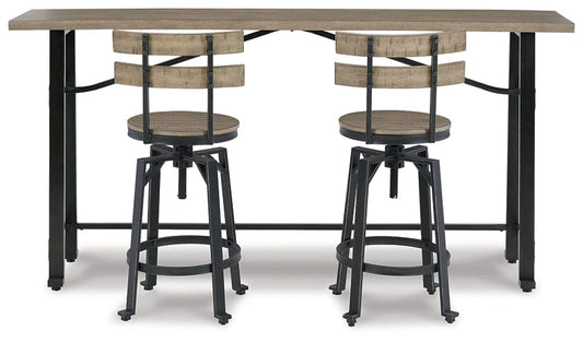 Ashley Express - Lesterton Counter Height Dining Table and 2 Barstools