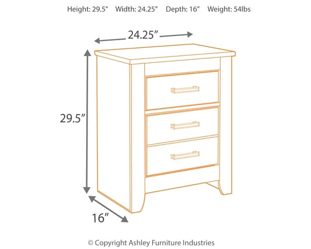 Brinxton King Panel Bed with Mirrored Dresser and Nightstand