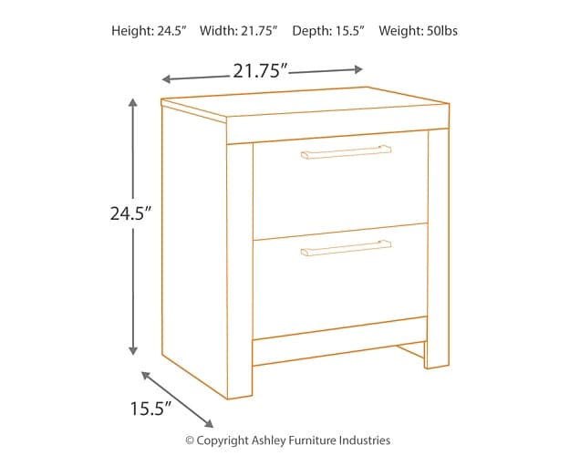 Derekson King Panel Bed with 2 Storage Drawers with Mirrored Dresser and Nightstand