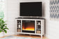 Ashley Express - Dorrinson Corner TV Stand with Electric Fireplace