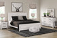 Gerridan King Panel Bed with Mirrored Dresser and Nightstand