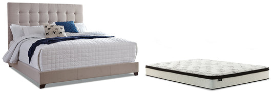 Ashley Express - Dolante Queen Upholstered Bed with Mattress