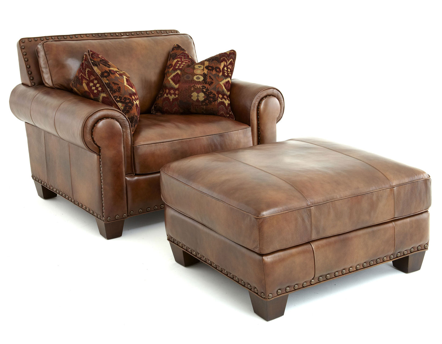 Silverado Leather 4-Piece Set
(Sofa, Loveseat, Chair & Ottoman)