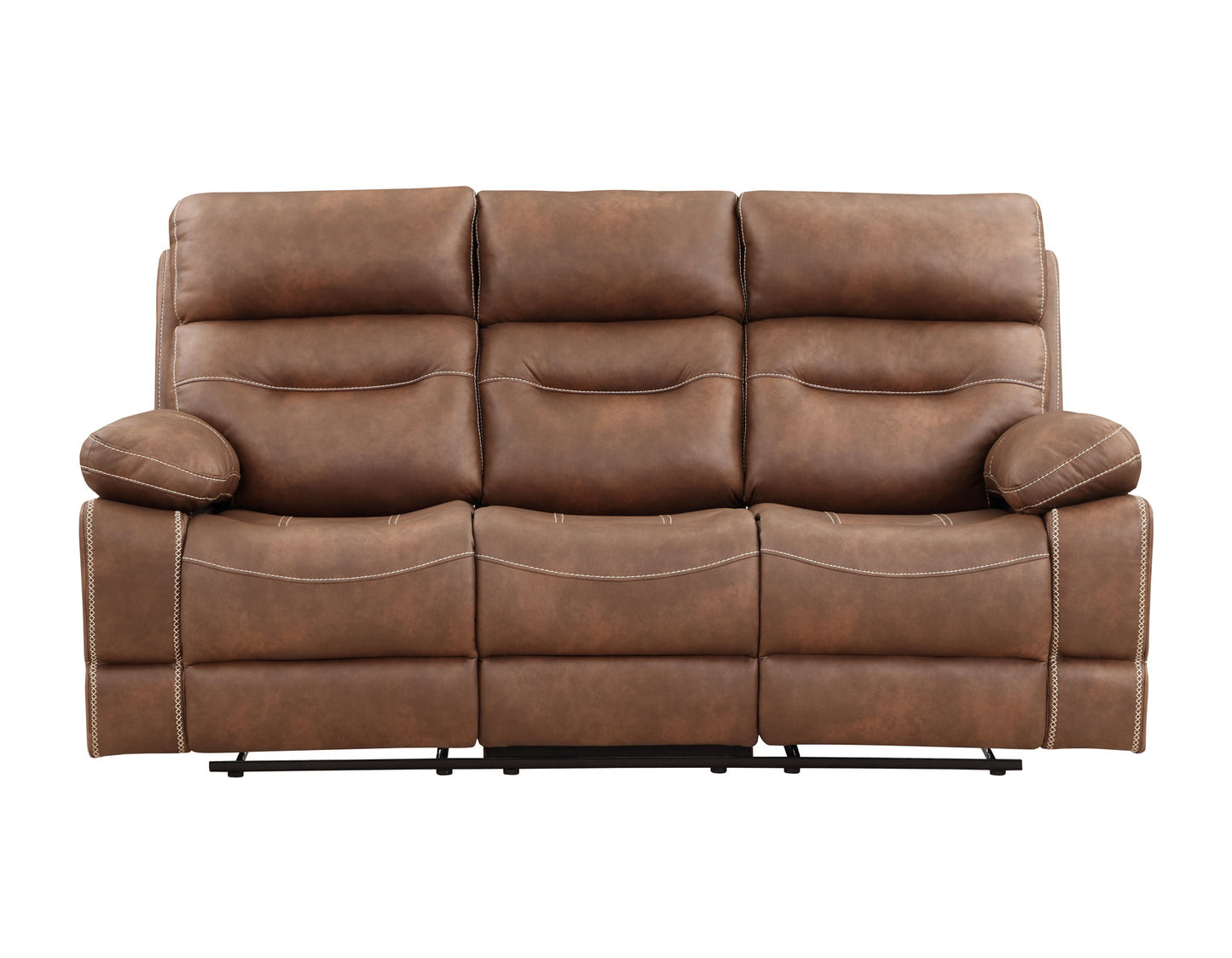 Rudger Manual Reclining Sofa, Chestnut