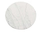 Xena 52-inch Round Dining Table, White Marble Top