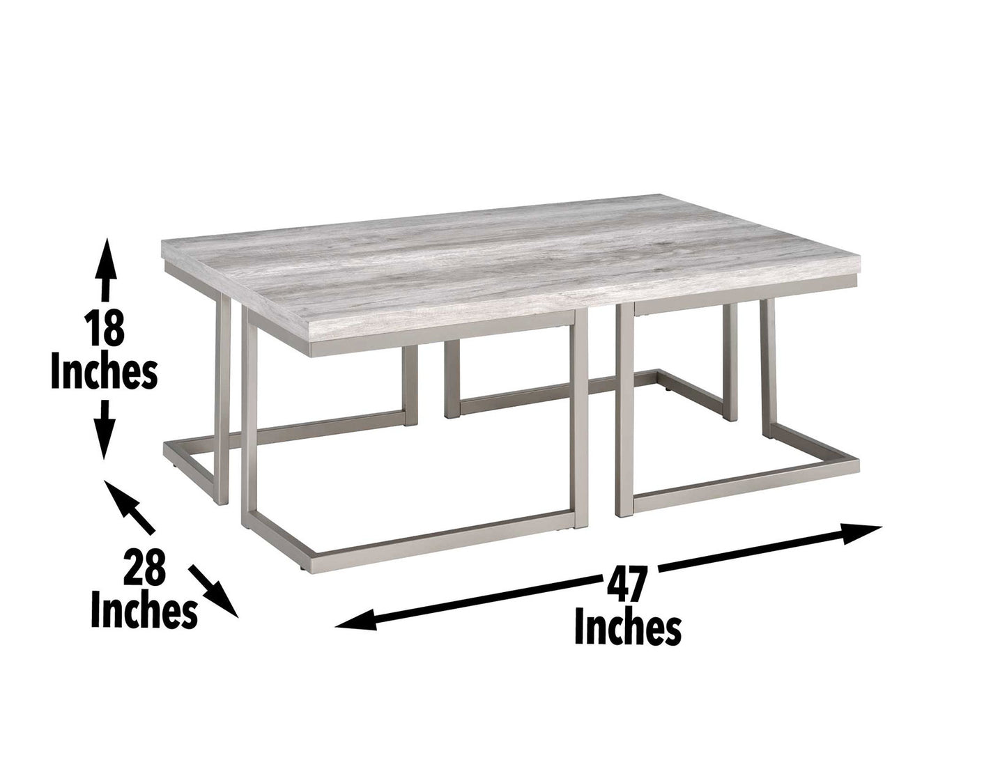 David 3-Piece Set
(Cocktail & 2 End Tables)