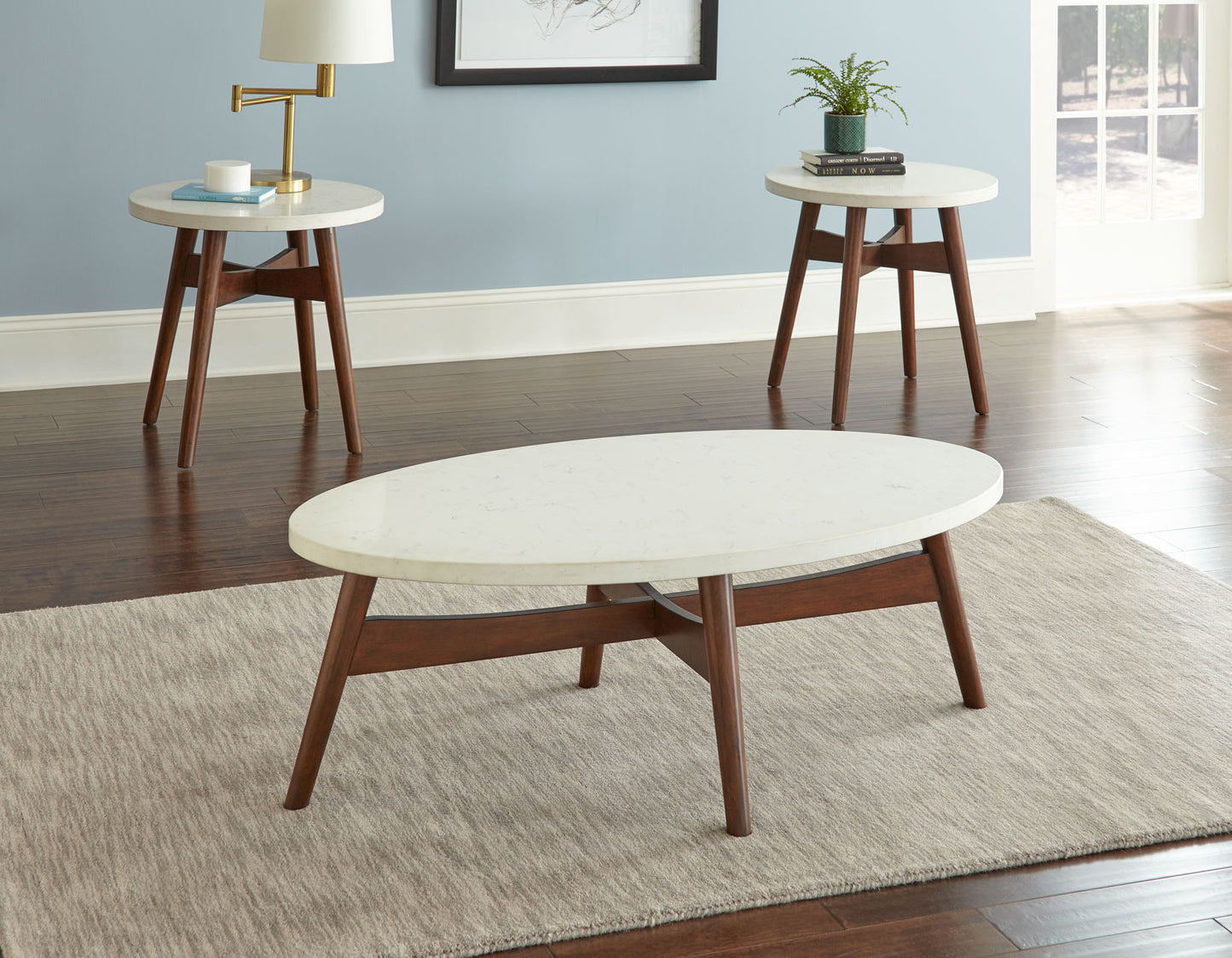 Serena Silverstone Round End Table