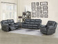 Isabella Manual Reclining Sofa, Grey