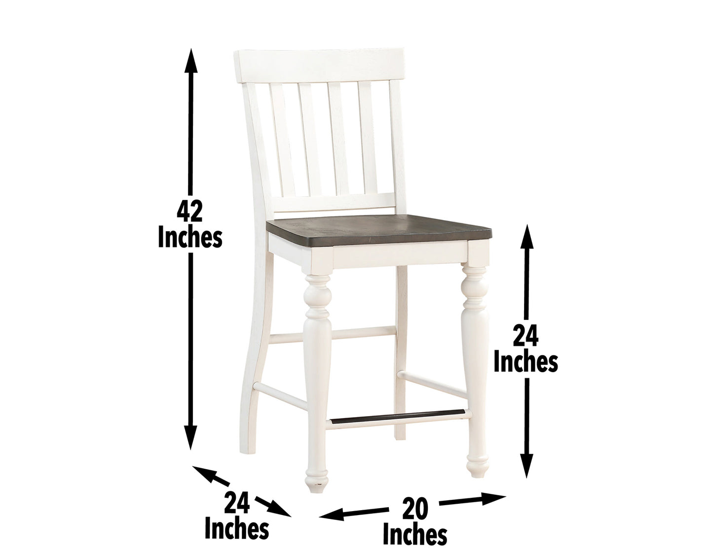 Joanna Two Tone 24″ Counter Stool