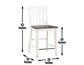 Joanna Two Tone 24″ Counter Stool