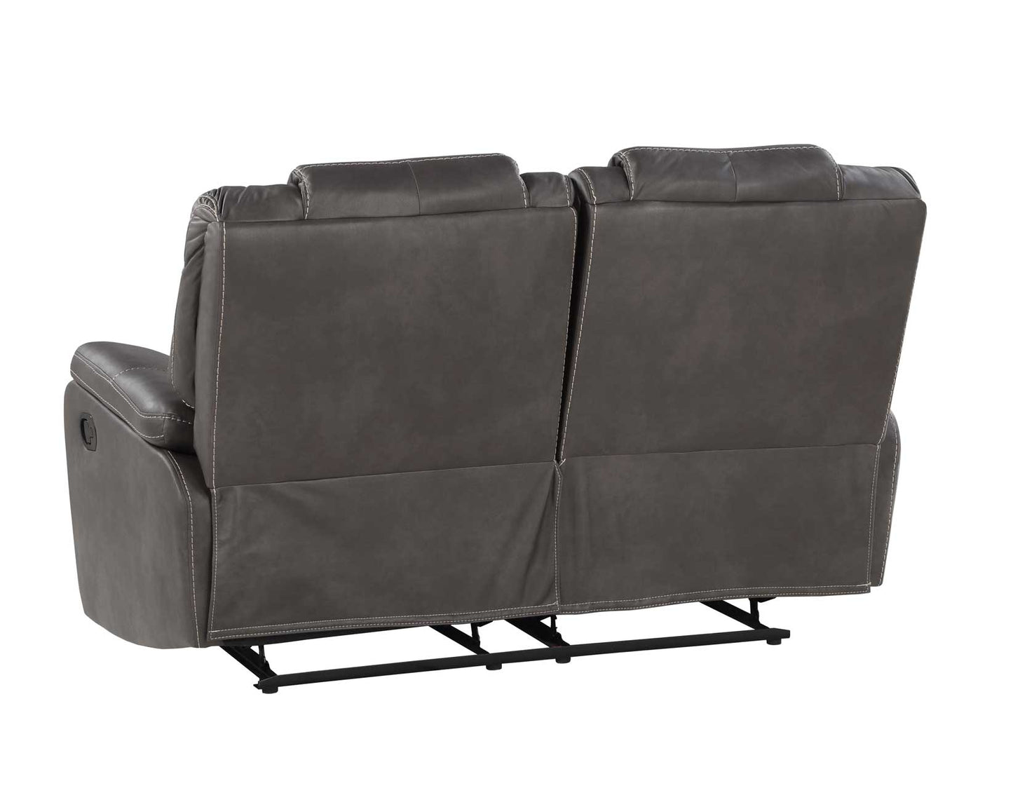 Katrine Manual Reclining Loveseat, Charcoal