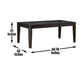 Ally 60-78 inch Dining Table w/18″ Leaf