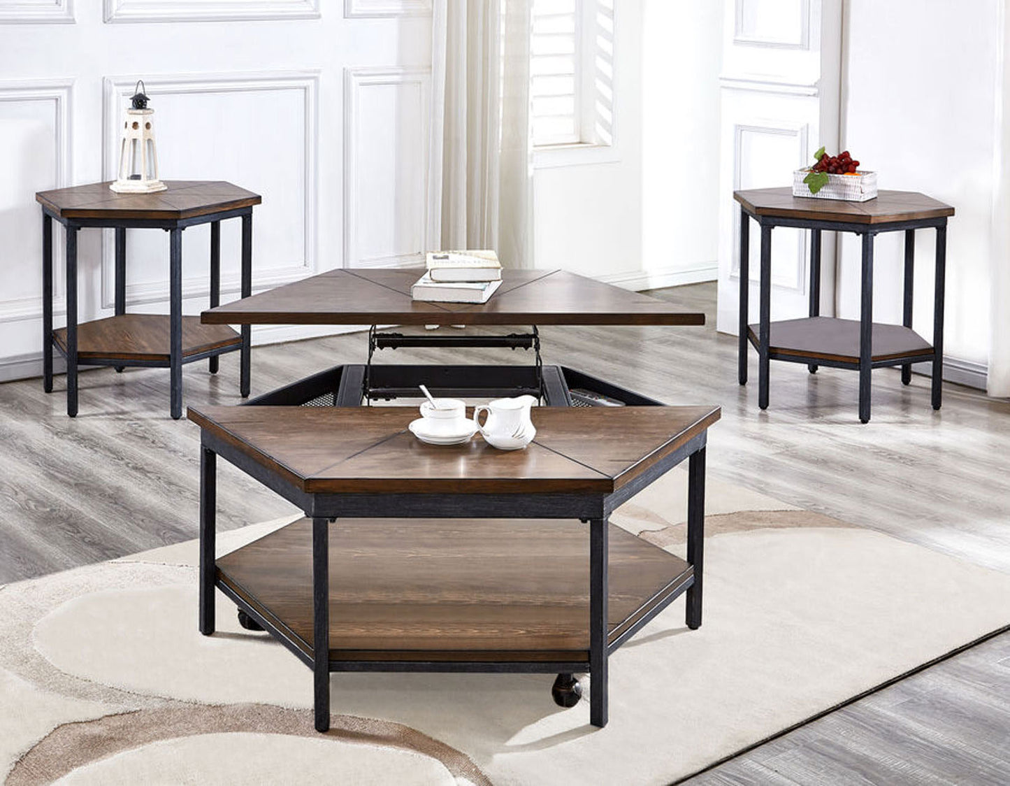 Ultimo Hexagon End Table