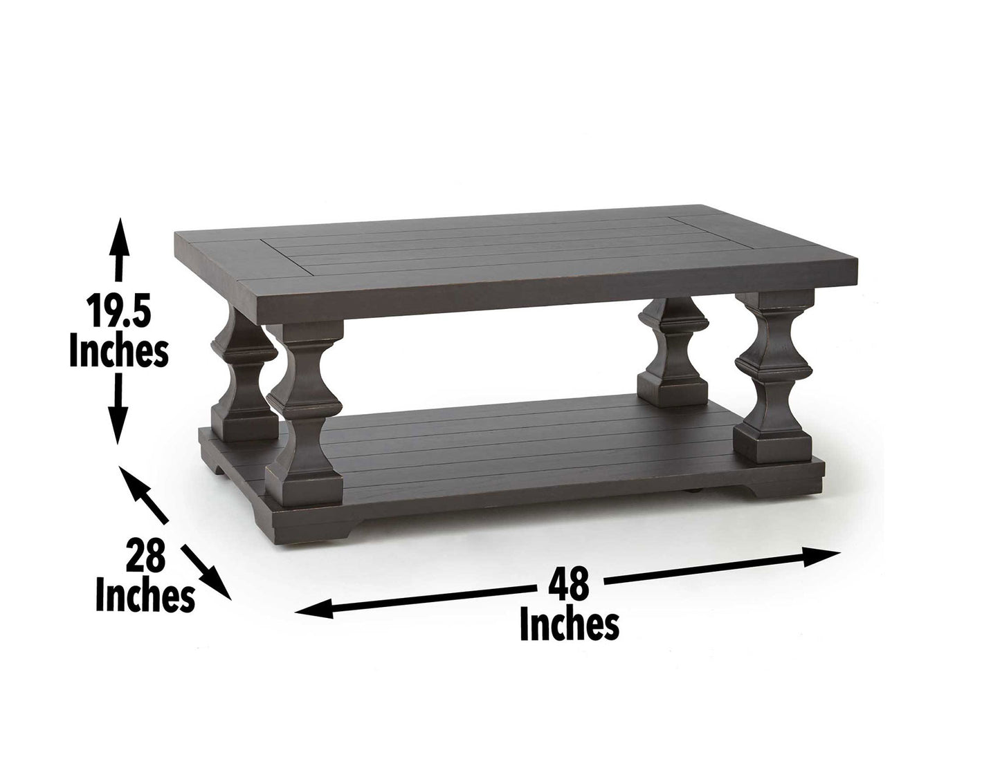 Dory Cocktail Table with Casters