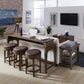 Aspen Skies - 4 Piece Console Set (1-Console 3-Stools)