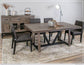 Metal Base Dining Table