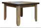 42" Multicolor Striped Dining Table