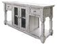 2 Drawer & 2 Doors, Sofa Table w/ White finish