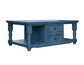 4 Drawer, Cocktail Table, Dark Blue finish