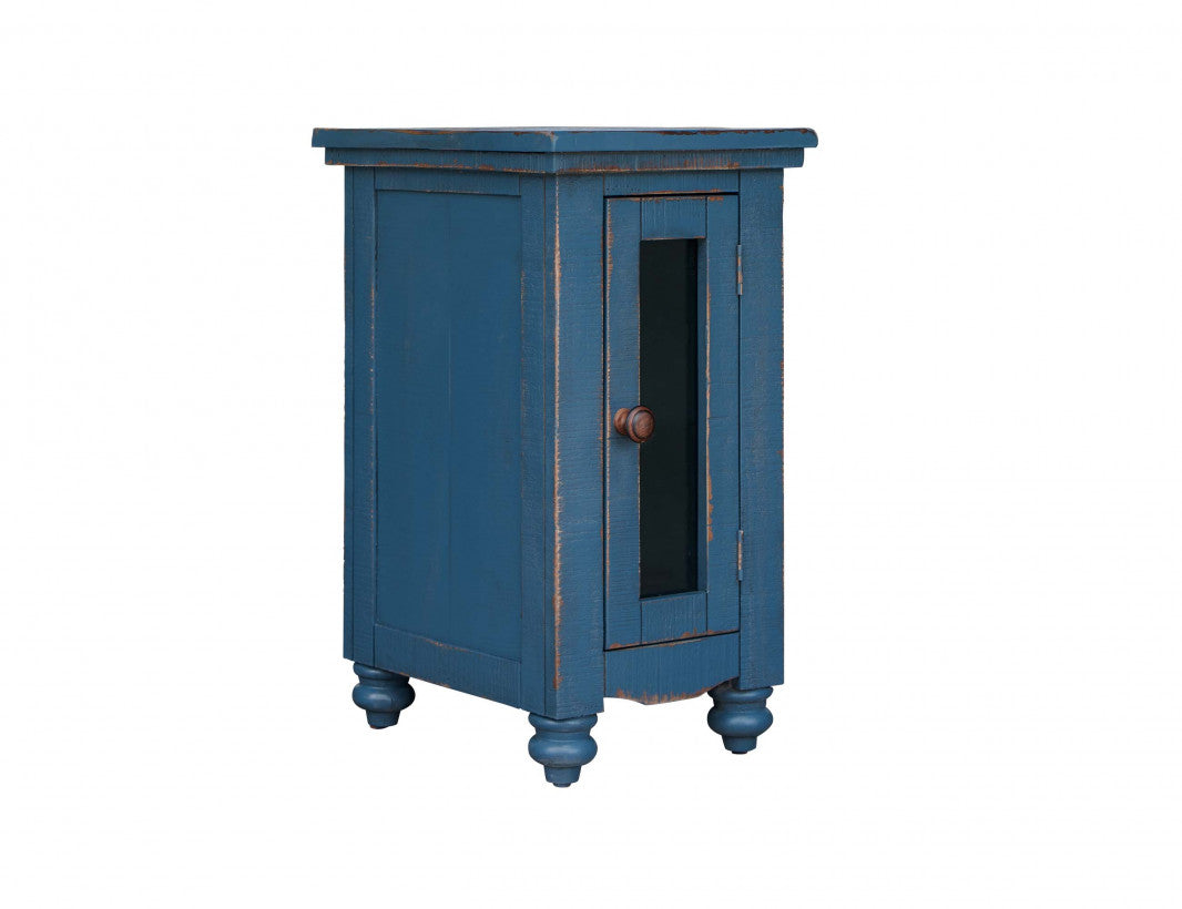 2 Drawer & 2 Doors. Sofa Table, Dark Blue finish