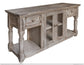 2 Drawer & 2 Doors, Sofa Table Drift Sand finish