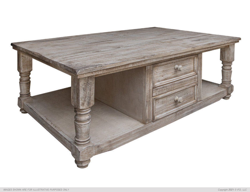 2 Drawer & 2 Doors, Sofa Table Drift Sand finish