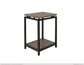 Metal Frame Chairside Table