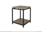 Metal Frame Chairside Table