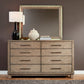 Canyon Road - King California Upholstered Bed, Dresser & Mirror, Chest, Night Stand