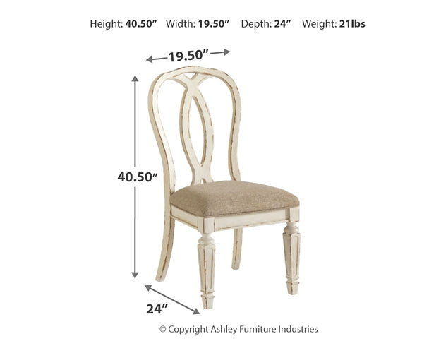 Realyn Dining Table and 8 Chairs