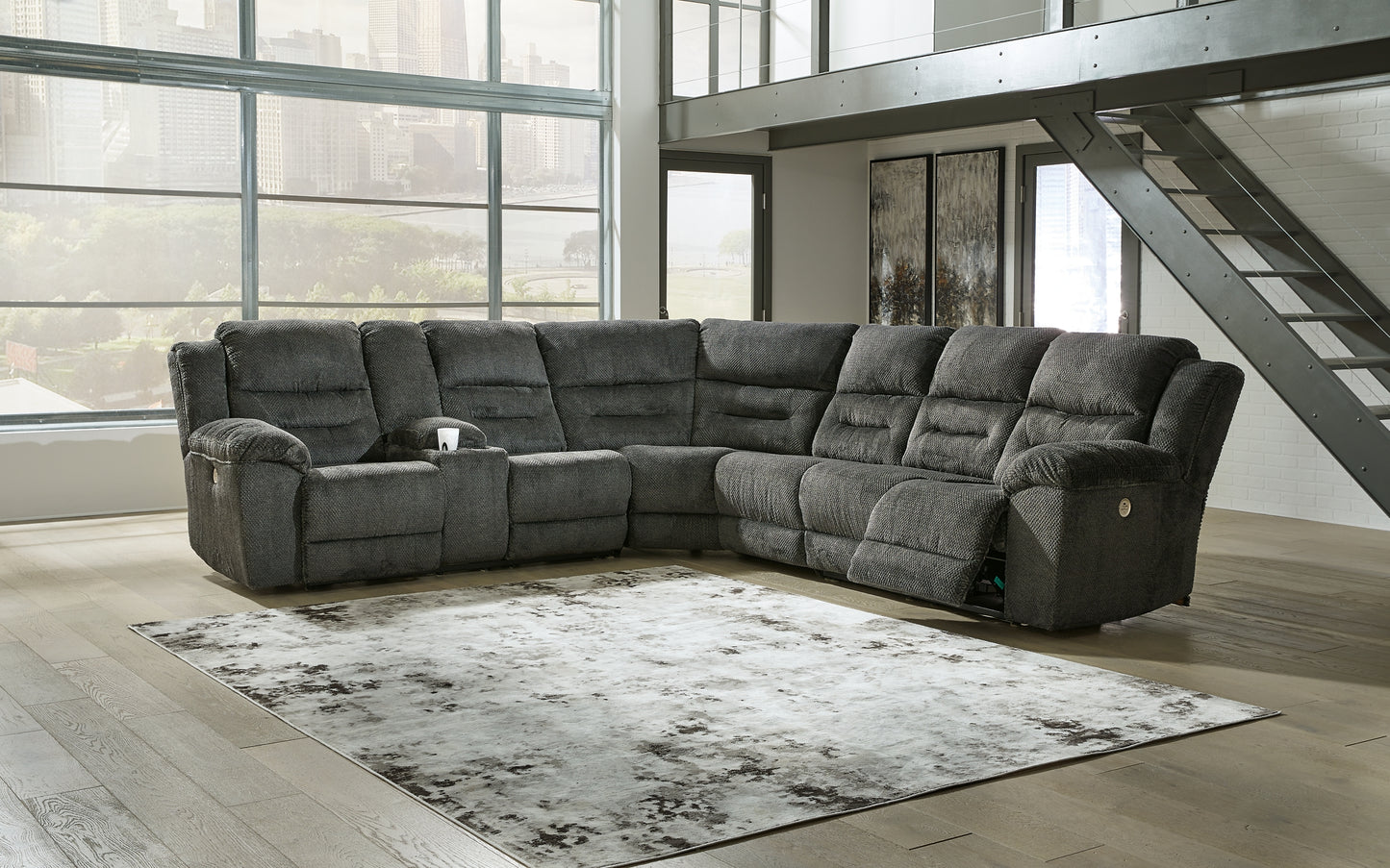 Nettington 4-Piece Power Reclining Sectional