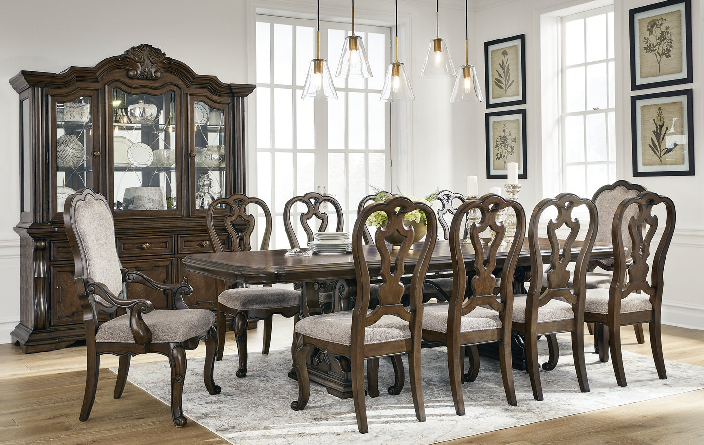 Maylee Dining Table and 10 Chairs