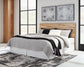 Hyanna King Panel Headboard with Mirrored Dresser and 2 Nightstands