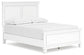 Fortman Full Panel Bed with Mirrored Dresser, Chest and Nightstand