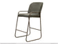 Wooden Frame & Metal Base, 30" Upholstered Barstool