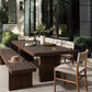 Encino Outdoor Dining Bench