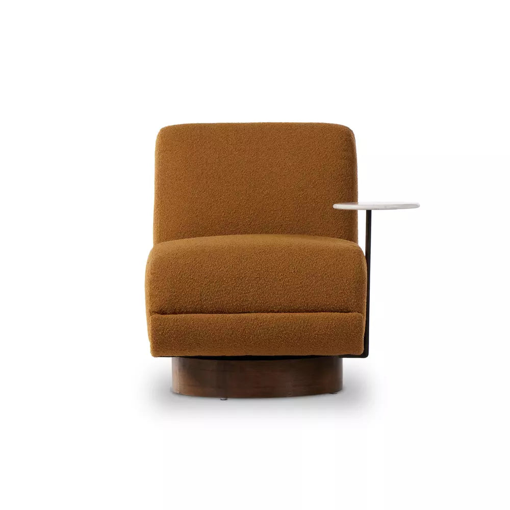 Bronwyn Swivel Chair W/ Side Table