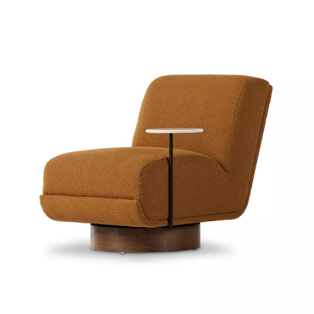 Bronwyn Swivel Chair W/ Side Table