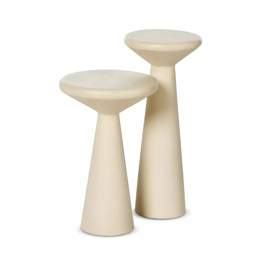 Ravine Concrete Accent Tables, Set Of 2