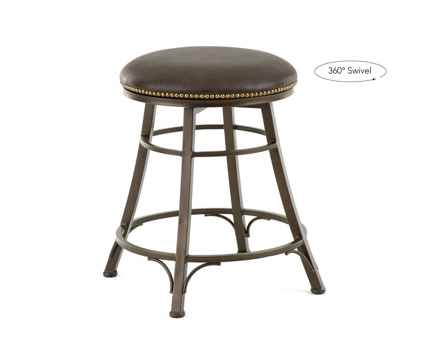 Bali 24" Backless Counter Stool, Swivel