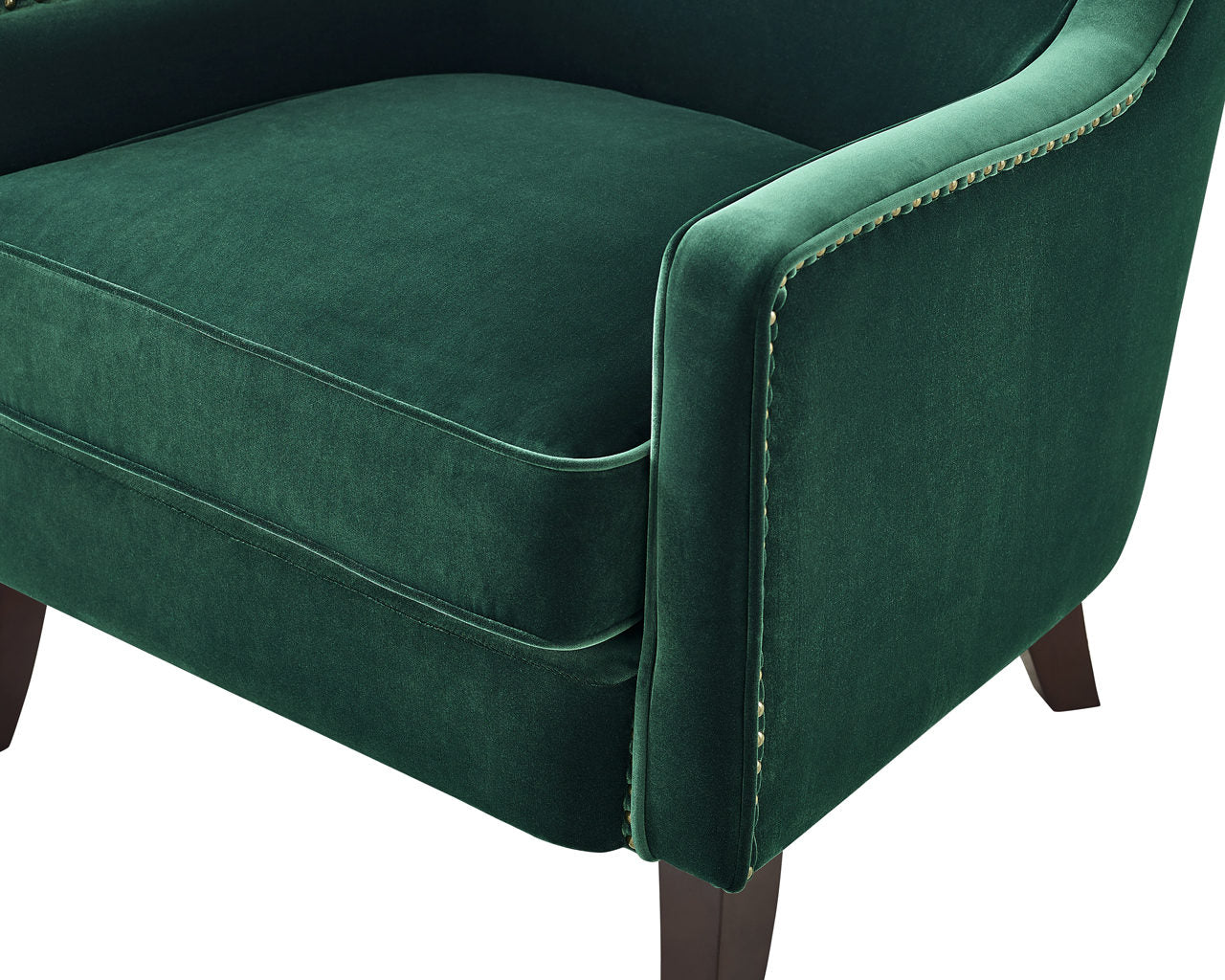 Rosco Wing Back Accent Chair – Emerald