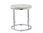 Echo White Marble Top Chairside End Table