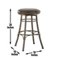 Bali 30" Backless Bar Stool, Swivel