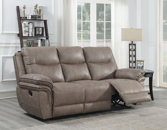 Isabella Manual Reclining Sofa, Sand