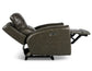 Laurel Dual-Power Leather Recliner, Grey