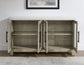 Carena White Marble Top Sideboard with Touch Lighting