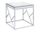 Evelyn End Table, Chrome